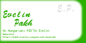 evelin pakh business card